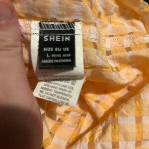 SHEIN Women's Orange and Yellow Dresses